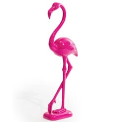 Electric Pink Resin Standing Flamingo Bird Animal Home Decor 62cm