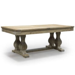 French Country Farmhouse Solid Elm Wood Extending 10 Seater Dining Table 200-280cm