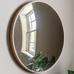 Gold Bronze Metal Convex Antique Mirror Wall Mirror 60cm