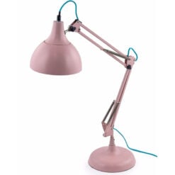 Matte Pink Metal Adjustable Table Lamp Desk Lamp 75cm