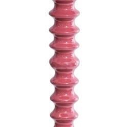 Terracotta Pink Metal Ribbed Floor Lamp 151cm