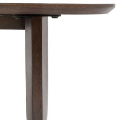 Boho Rustic Solid Dark Walnut Brown Mango Wood Arch Coffee Table 120cm