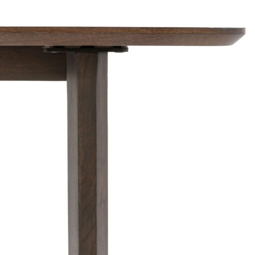 Boho Rustic Solid Dark Walnut Brown Mango Wood Arch Console Table 150cm