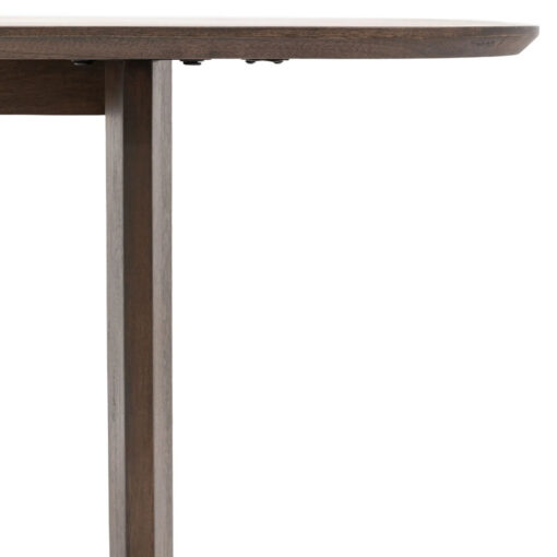 Boho Rustic Solid Dark Walnut Brown Mango Wood Arch Dining Table 200cm