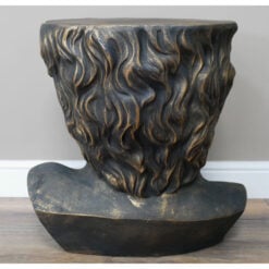 Boho Black And Gold Resin David Head Bust Side Table