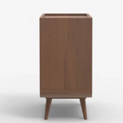Boho Japandi Walnut Mango Wood And Stone Inlay 3 Drawer Chest Of Drawers