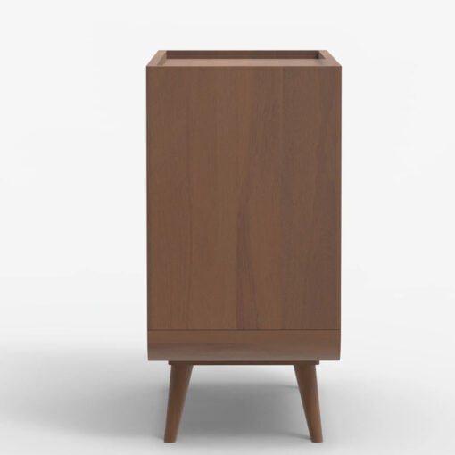 Boho Japandi Walnut Mango Wood And Stone Inlay 3 Drawer Chest Of Drawers