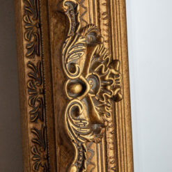 French Baroque Rustic Country Carved Gold Wood Floor Leaner Mirror 165cm