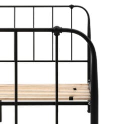 Industrial Victorian Black Ironwork Metal Double Bed Frame 143cm