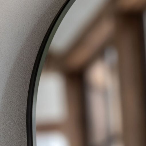 Industrial Black Metal Arch Floor Mirror Wall Mirror 150cm