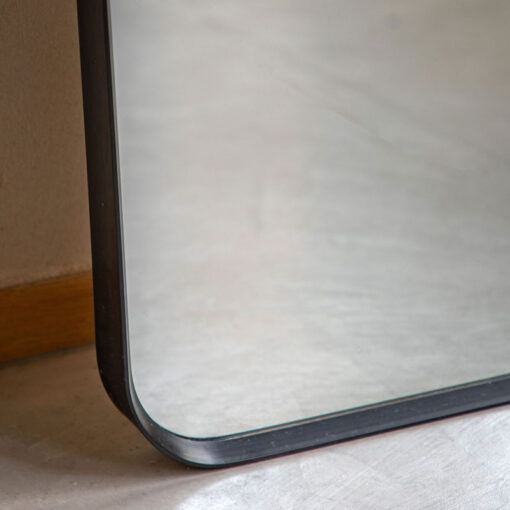Industrial Black Metal Arch Floor Mirror Wall Mirror 150cm
