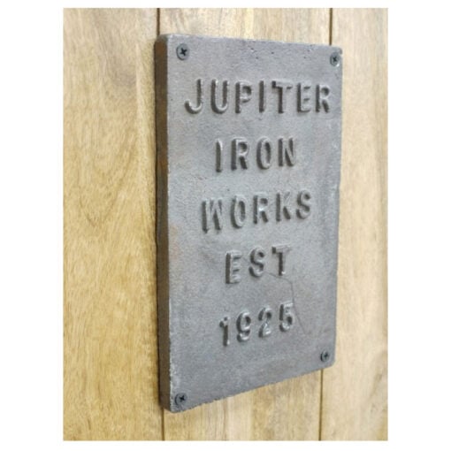 Industrial Rustic Black Metal And Solid Light Mango Wood 1 Sliding Door Sideboard Cabinet With Wine Storage