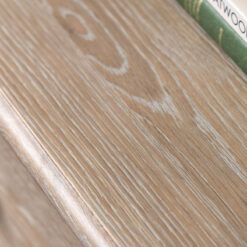 Rustic Country Cottage Light Oak Wood 3 Drawer Chest Of Drawers With Hand Carved Bobbin Detail Legs