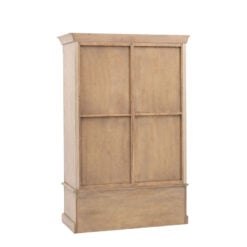 Rustic Country Farmhouse Large 2 Door 1 Drawer Solid Light Wood Wardrobe 214cm