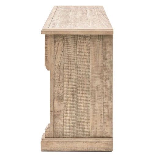 Rustic Country Farmhouse Large 3 Drawer 3 Door Solid Light Wood Sideboard 173cm
