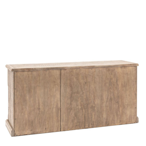 Rustic Country Farmhouse Large 3 Drawer 3 Door Solid Light Wood Sideboard 173cm