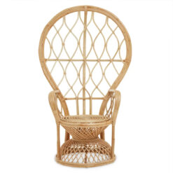 Boho Natural Rattan Peacock Armchair Accent Chair Statement Chair