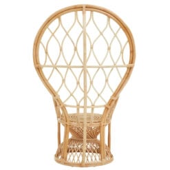 Boho Natural Rattan Peacock Armchair Accent Chair Statement Chair