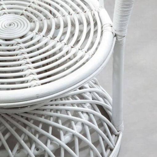 Boho Natural White Rattan Peacock Armchair Accent Chair Statement Chair