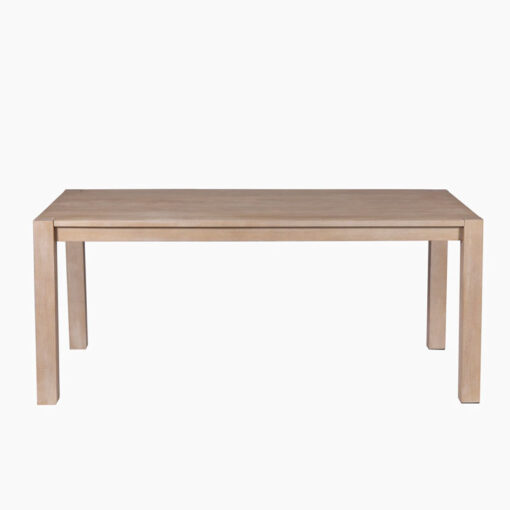 Boho Rustic Light Solid Mango Wood 6 Seater Dining Table 180cm