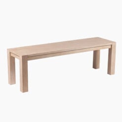 Boho Rustic Light Solid Mango Wood Backless Dining Bench 140cm