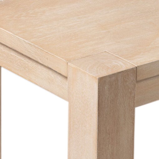 Boho Rustic Light Solid Mango Wood Backless Dining Bench 140cm