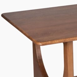 Boho Rustic Light Walnut Finish Solid Mango Wood 6 Seater Dining Table 180cm