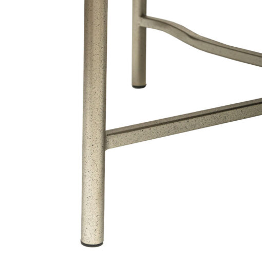 Champagne Gold Metal Round Coffee Table With Floral Print Top 80cm