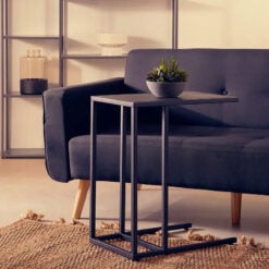 Industrial Black Metal Laptop Table Sofa Table Side Table