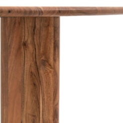 Rustic Country Farmhouse Solid Acacia Wood 4 Seater Round Dining Table 150cm