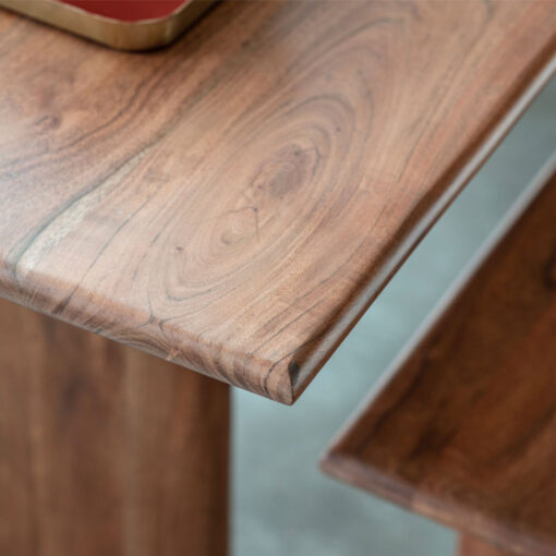 Rustic Country Farmhouse Solid Acacia Wood 8 Seater Dining Table 220cm