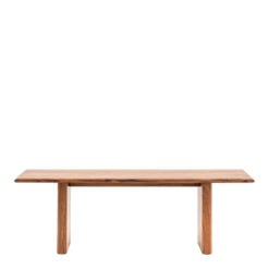 Rustic Country Farmhouse Solid Acacia Wood Backless Dining Bench 140cm