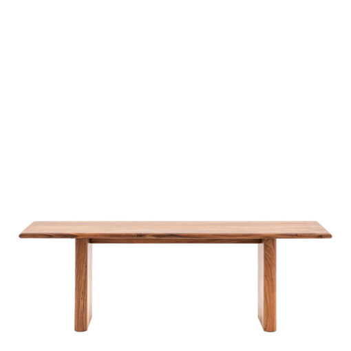 Rustic Country Farmhouse Solid Acacia Wood Backless Dining Bench 140cm
