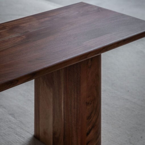 Rustic Country Farmhouse Solid Acacia Wood Backless Dining Bench 140cm
