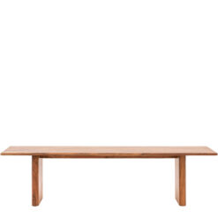 Rustic Country Farmhouse Solid Acacia Wood Large Dining Bench 180cm