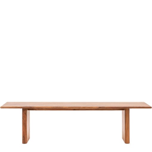 Rustic Country Farmhouse Solid Acacia Wood Large Dining Bench 180cm