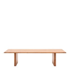 Rustic Country Farmhouse Solid Light Acacia Wood Large Low Coffee Table 150cm