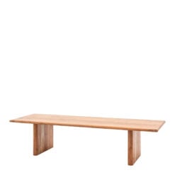 Rustic Country Farmhouse Solid Light Acacia Wood Large Low Coffee Table 150cm