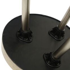 Set Of 2 Champagne Gold Metal Nesting Side Tables With Floral Print Tops