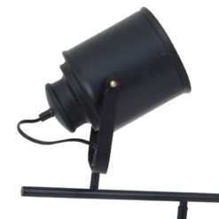 Industrial Black Metal 2 Movable Spotlights Tripod Floor Lamp