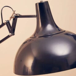 Industrial Black Metal Adjustable Study Floor Lamp