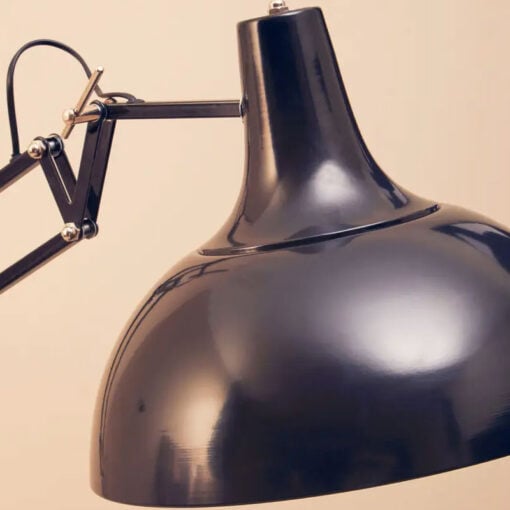 Industrial Black Metal Adjustable Study Floor Lamp