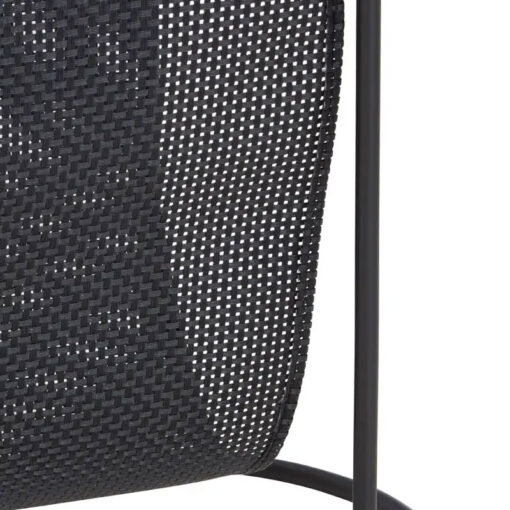 Industrial Black Metal And Grey Smoked Glass Side Table With Magazine Rack