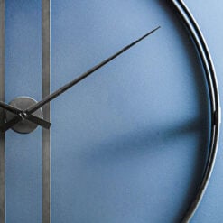 Industrial Black Metal Skeleton Extra Large Wall Clock 107cm