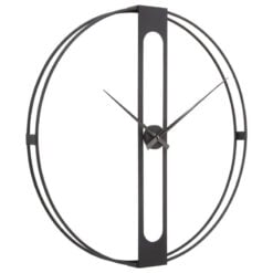 Industrial Black Metal Skeleton Extra Large Wall Clock 107cm