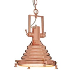 Industrial Retro Style Copper Metal Ceiling Light Pendant 24cm