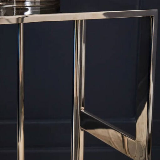 Silver Chrome Metal Sofa Table Laptop Table Side Table