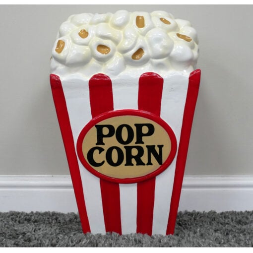 Boho Novelty Quirky Giant Box Of Popcorn Resin Side Table End Table