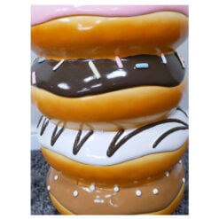 Boho Novelty Quirky Stack Of Doughnuts Resin Side Table End Table