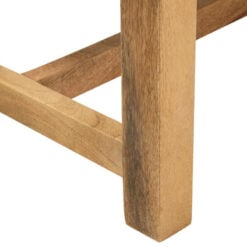 Boho Rustic Black And White Woven Jute And Solid Mango Wood Hallway Bedroom Bench 92cm